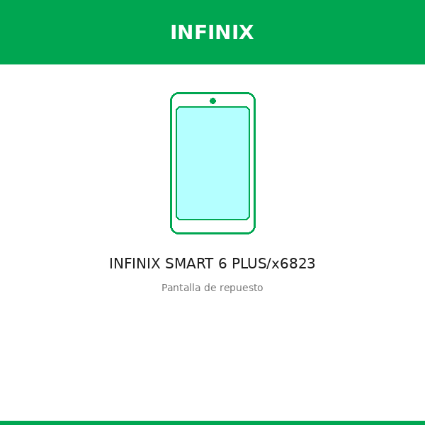 Pantalla INFINIX SMART 6 PLUS/x6823 (ORI)