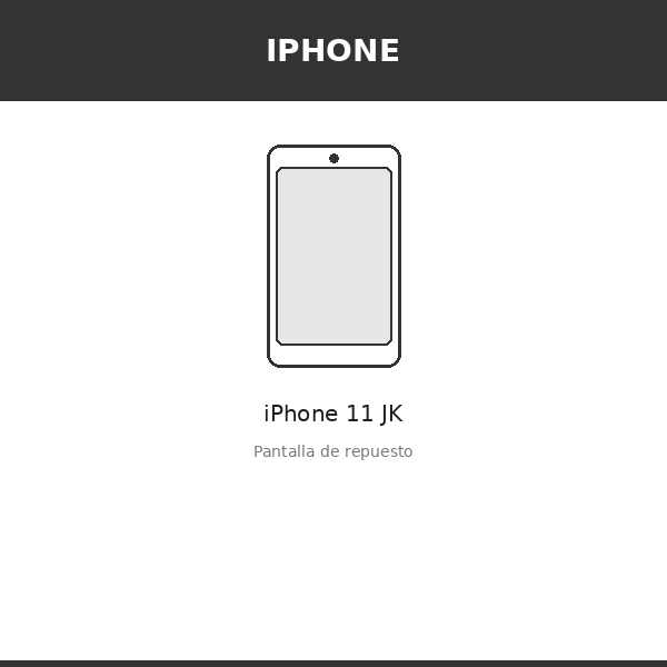 Pantalla iPhone 11 JK (INCELL)