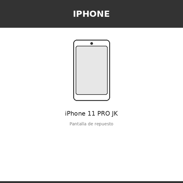 Pantalla iPhone 11 PRO JK (INCELL)