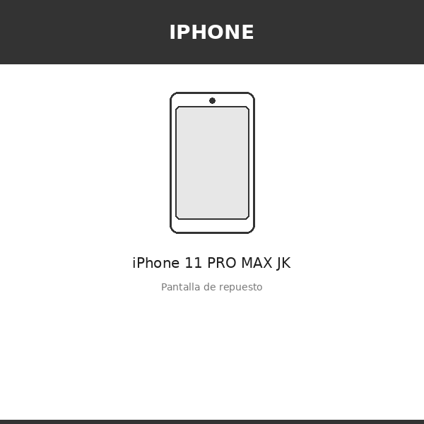 Pantalla iPhone 11 PRO MAX JK (INCELL)
