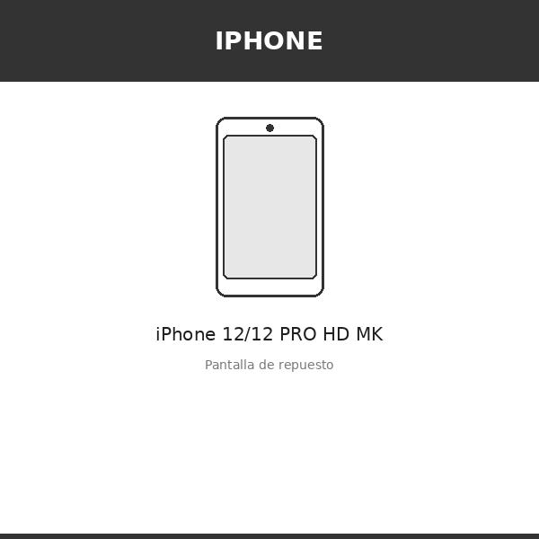 Pantalla iPhone 12/12 PRO HD MK (INCELL)