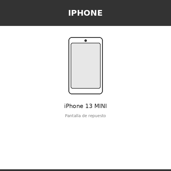 Pantalla iPhone 13 MINI (INCELL)