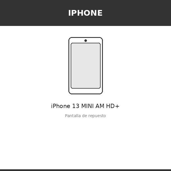 Pantalla iPhone 13 MINI AM HD+ (INCELL)