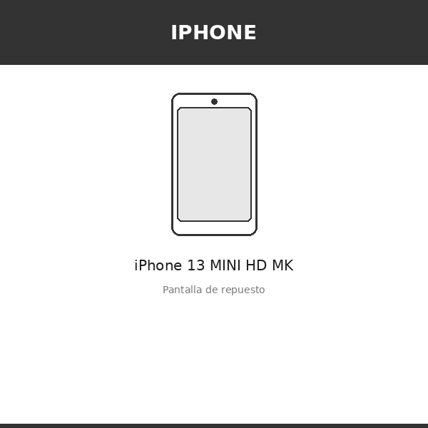 Pantalla iPhone 13 MINI HD MK (INCELL)