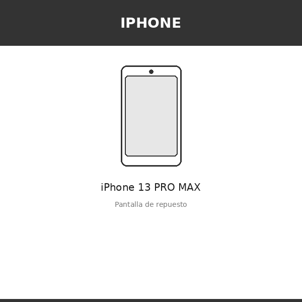 Pantalla iPhone 13 PRO MAX (OLED)