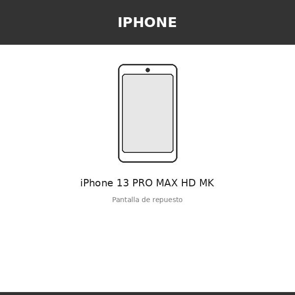 Pantalla iPhone 13 PRO MAX HD MK (INCELL)