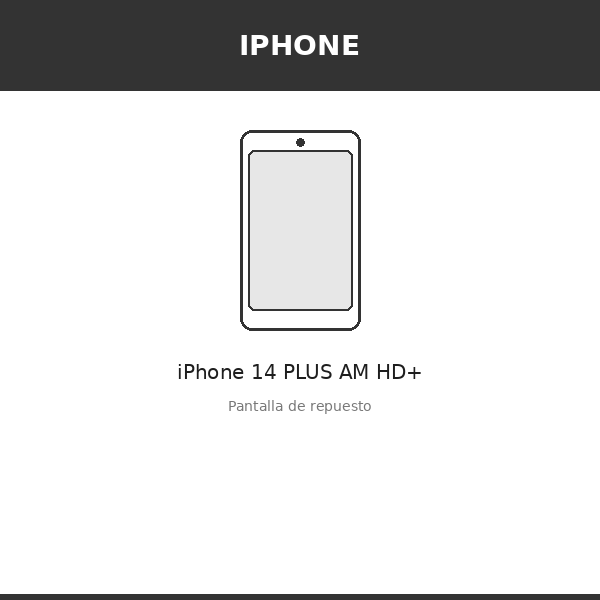Pantalla iPhone 14 PLUS AM HD+ (INCELL)