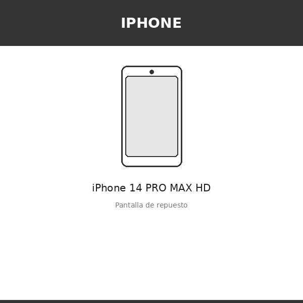 Pantalla iPhone 14 PRO MAX HD (INCELL)