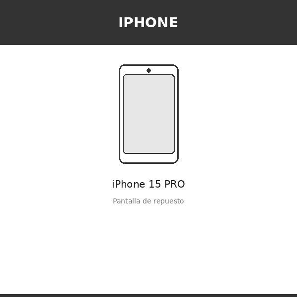 Pantalla iPhone 15 PRO (INCELL)