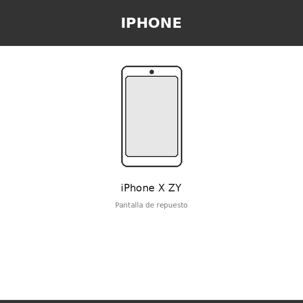 Pantalla iPhone X ZY (OLED)