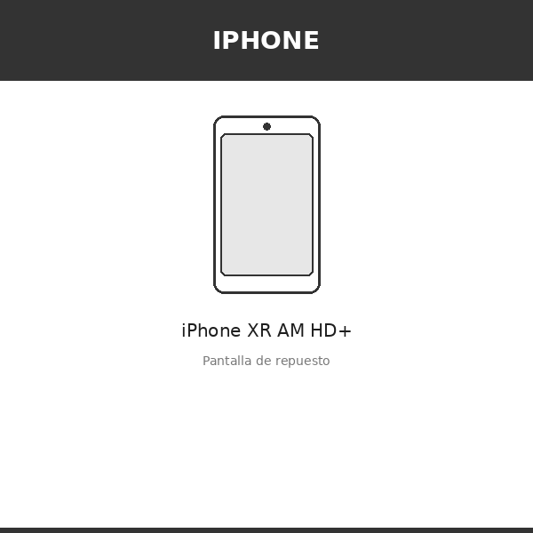 Pantalla iPhone XR AM HD+ (INCELL)
