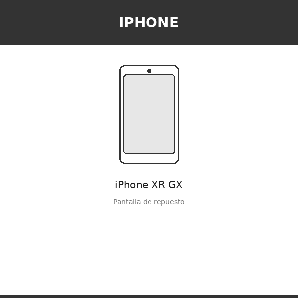 Pantalla iPhone XR GX (OLED)