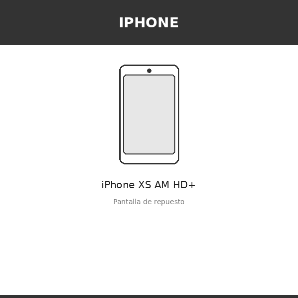 Pantalla iPhone XS AM HD+ (INCELL)