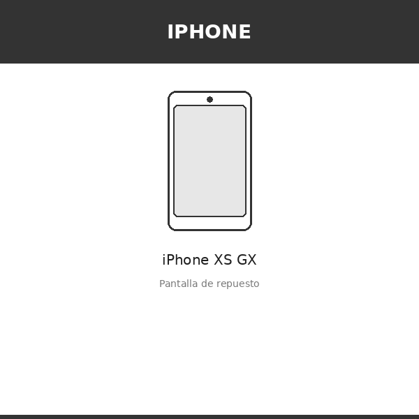Pantalla iPhone XS GX (OLED)