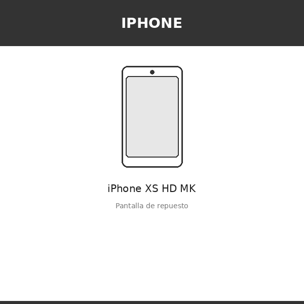 Pantalla iPhone XS HD MK (INCELL)