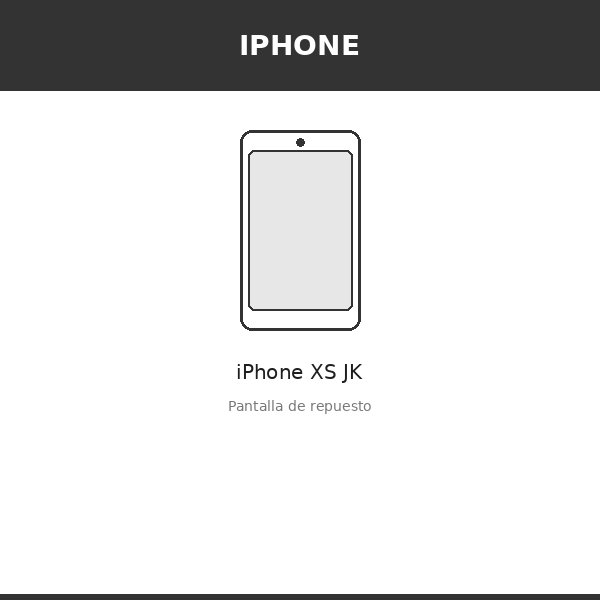 Pantalla iPhone XS JK (INCELL)