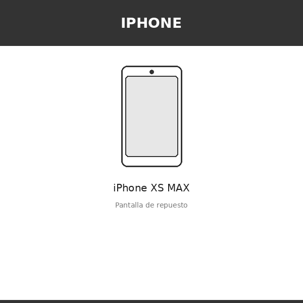 Pantalla iPhone XS MAX (OLED)
