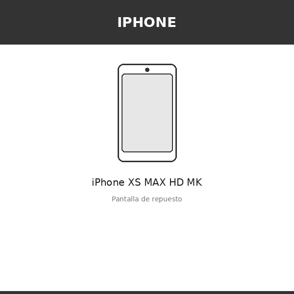 Pantalla iPhone XS MAX HD MK (INCELL)