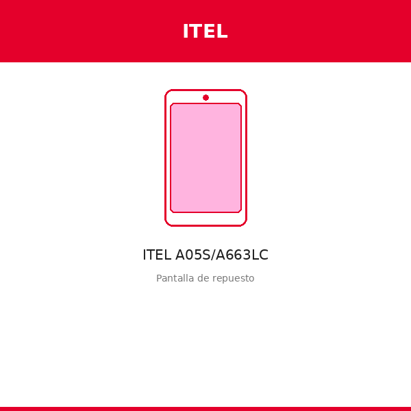 Pantalla ITEL A05S/A663LC (ORI)