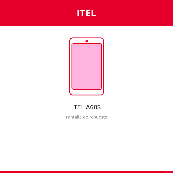 Pantalla ITEL A60S (ORI)