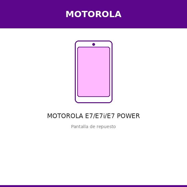 Pantalla MOTOROLA E7/E7i/E7 POWER (ORI)