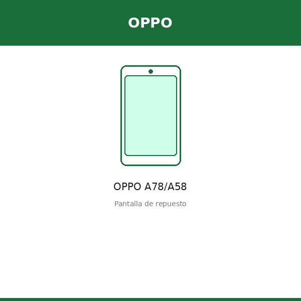 Pantalla OPPO A78/A58 (ORI)