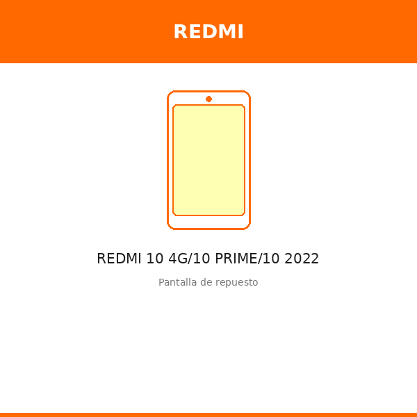Pantalla REDMI 10 4G/10 PRIME/10 2022 (ORI)