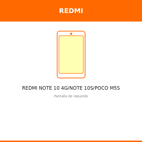 Pantalla REDMI NOTE 10 4G/NOTE 10S/POCO M5S (OLED)