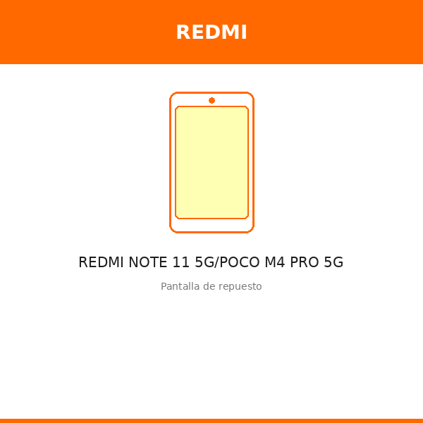 Pantalla REDMI NOTE 11 5G/POCO M4 PRO 5G (TFT)