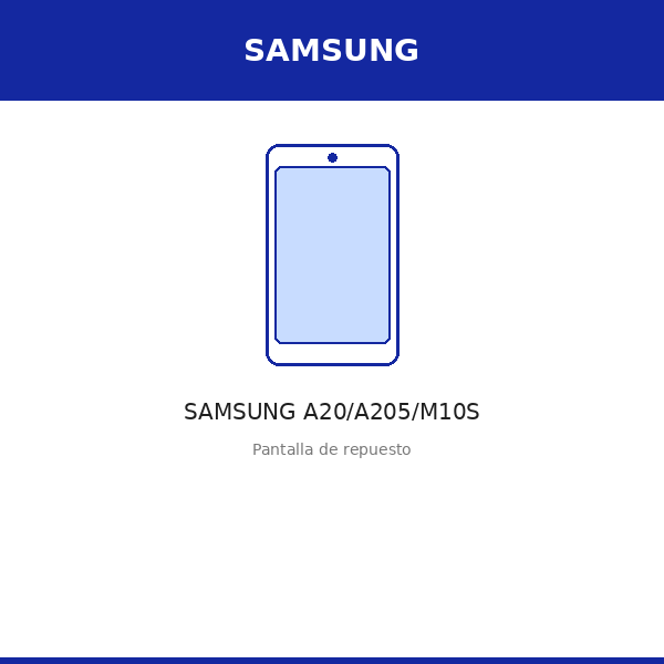 Pantalla SAMSUNG A20/A205/M10S (INCELL)