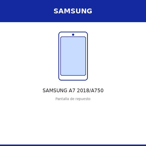 Pantalla SAMSUNG A7 2018/A750 (INCELL)