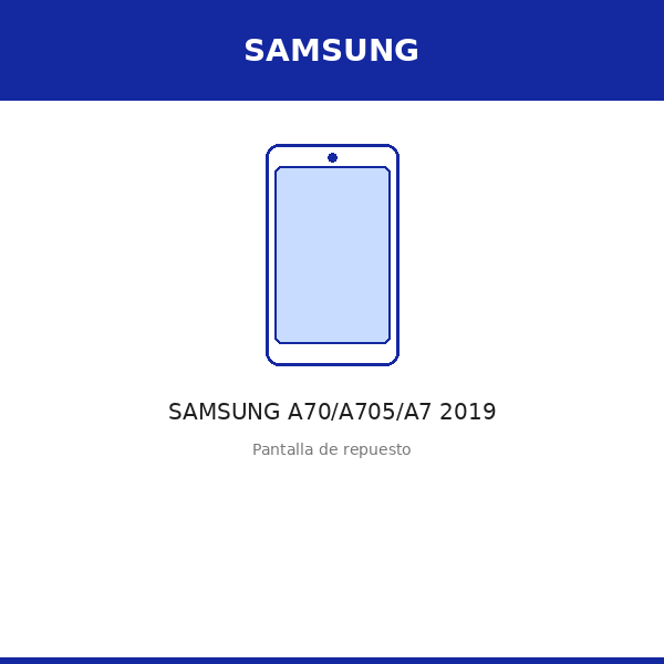 Pantalla SAMSUNG A70/A705/A7 2019 (INCELL)