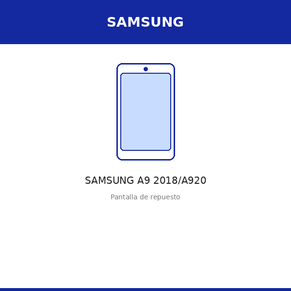 Pantalla SAMSUNG A9 2018/A920 (OLED)