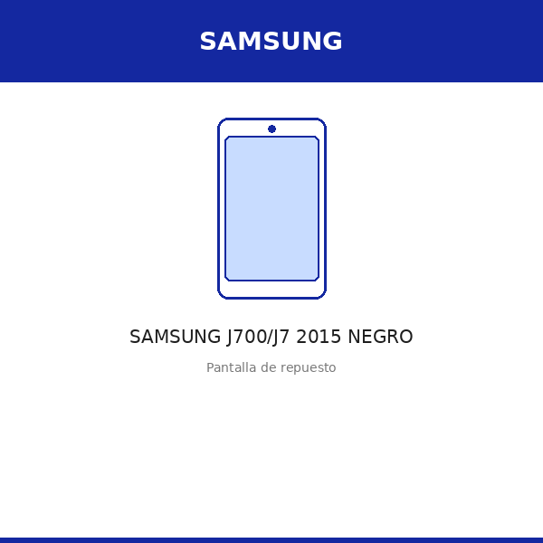Pantalla SAMSUNG J700/J7 2015 NEGRO (INCELL)