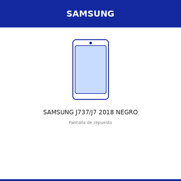 Pantalla SAMSUNG J737/J7 2018 NEGRO (ORI)