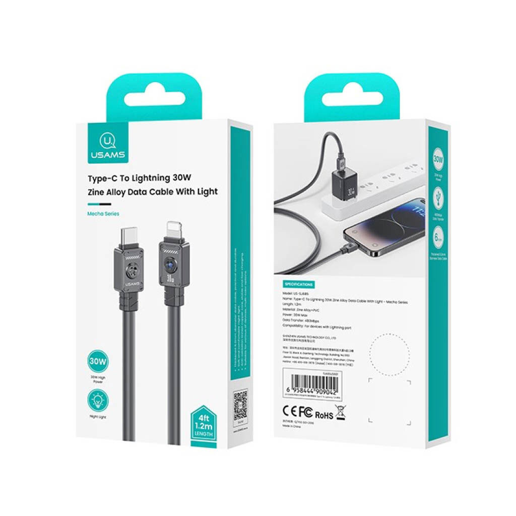 Cable tipo C a Lightning 30W 1.2 m