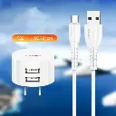 KIT DE CARGADOR USAMS TRAVEL 2.1A Micro