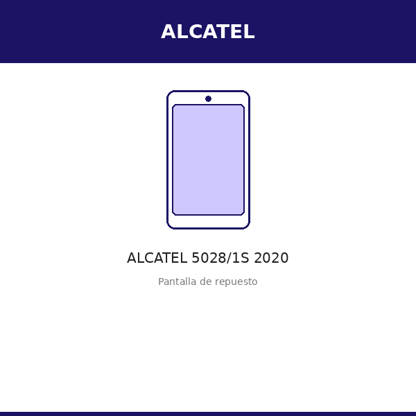 Pantalla ALCATEL 5028/1S 2020 (ORI)