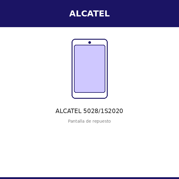 Pantalla ALCATEL 5028/1S2020 (ORI)