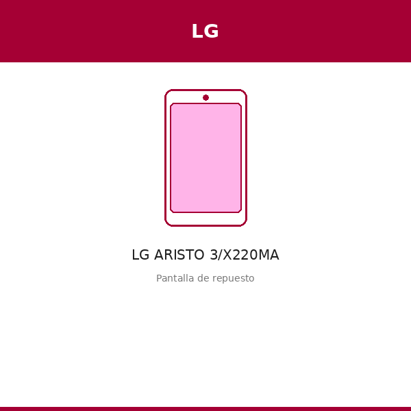 Pantalla LG ARISTO 3/X220MA (ORI)