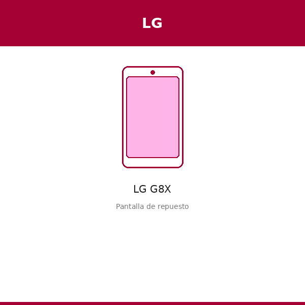 Pantalla LG G8X (SW)