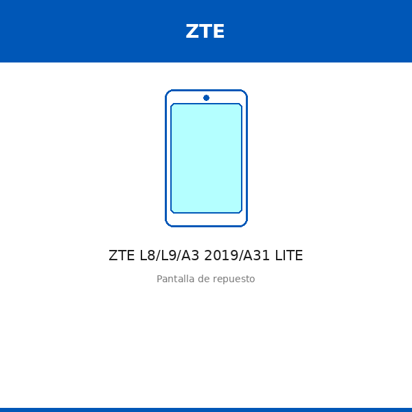 Pantalla ZTE L8/L9/A3 2019/A31 LITE (ORI)