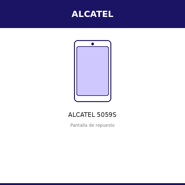 Pantalla ALCATEL 5059S (SW)