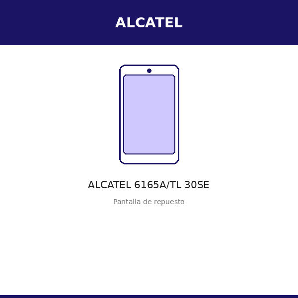 Pantalla ALCATEL 6165A/TL 30SE (ORI)
