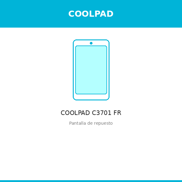 Pantalla COOLPAD C3701 FR (ORI)