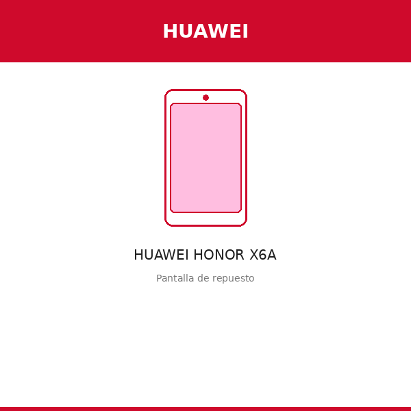 Pantalla HUAWEI HONOR X6A (SW)