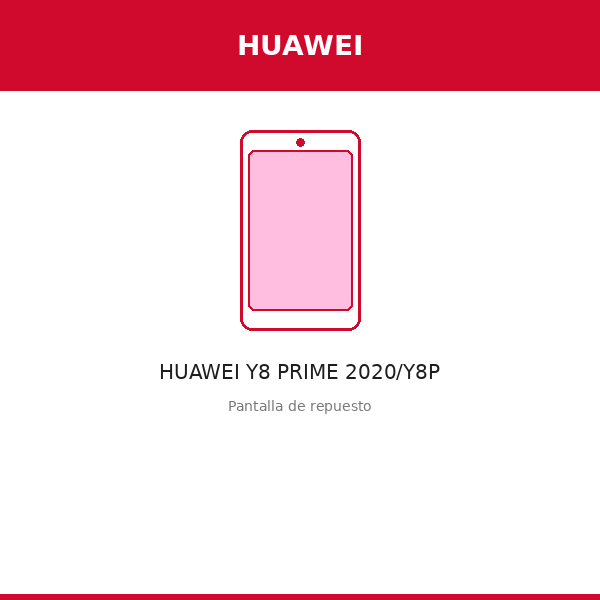 Pantalla HUAWEI Y8 PRIME 2020/Y8P (TFT)