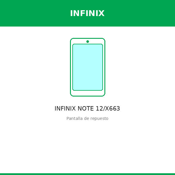 Pantalla INFINIX NOTE 12/X663 (TFT)