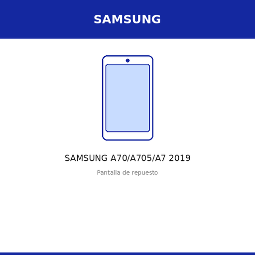 [SAM-100112-INC] Pantalla SAMSUNG A70/A705/A7 2019 (INCELL)