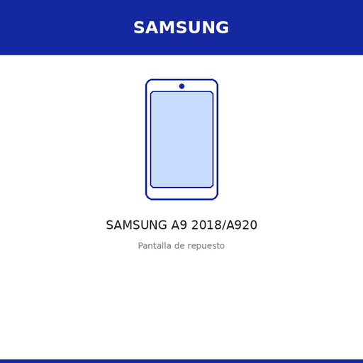 [SAM-100100-OLE] Pantalla SAMSUNG A9 2018/A920 (OLED)